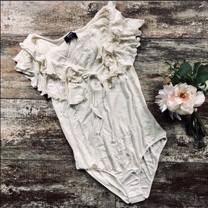 Nasty Gal | Flutter Sleeve Bodysuit